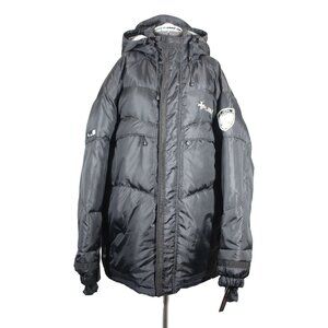 FUBU vintage Y2K men's full zip hooded down filled winter puffer‎ snow jacket L